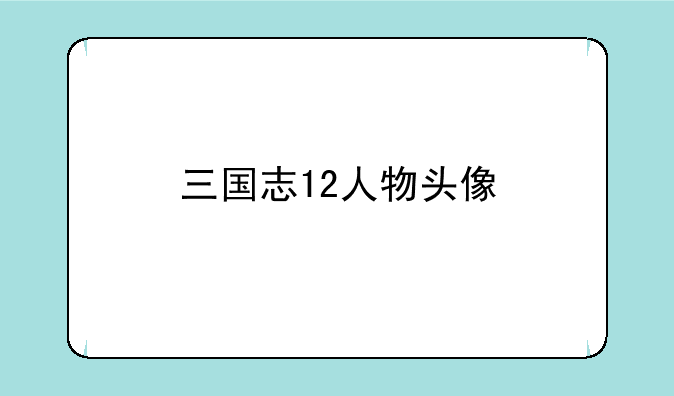 三国志12人物头像
