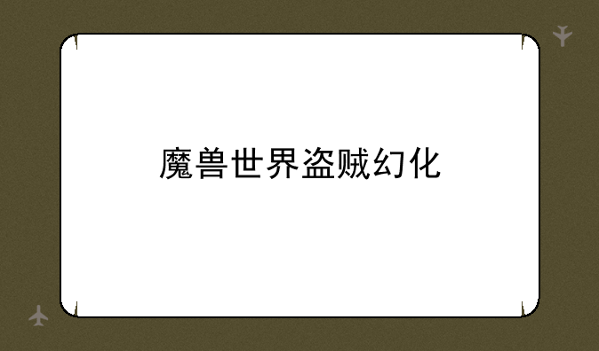 魔兽世界盗贼幻化