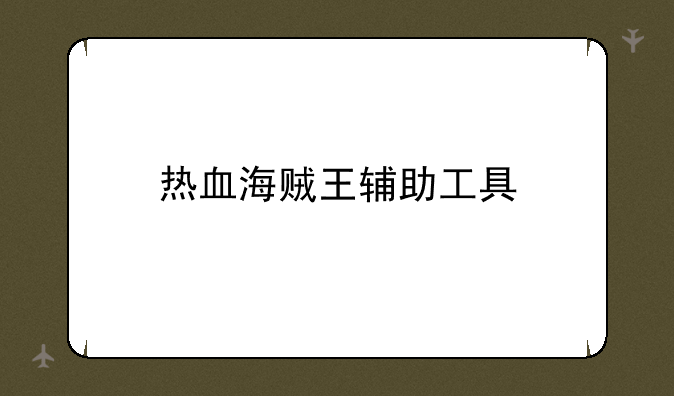 热血海贼王辅助工具