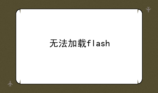 无法加载flash